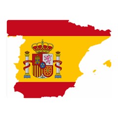 Spain Country Europe Flag Borders Double Sided Flano Blanket (mini)  by Sapixe