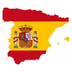 Spain Country Europe Flag Borders Double Sided Flano Blanket (small)  by Sapixe