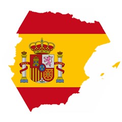 Spain Country Europe Flag Borders Wooden Puzzle Hexagon by Sapixe