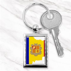 Andorra Country Europe Flag Key Chain (rectangle) by Sapixe