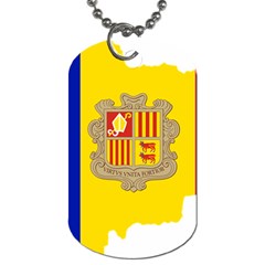 Andorra Country Europe Flag Dog Tag (one Side) by Sapixe