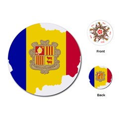 Andorra Country Europe Flag Playing Cards Single Design (round) by Sapixe