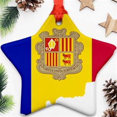 Andorra Country Europe Flag Star Ornament (two Sides) by Sapixe