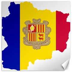 Andorra Country Europe Flag Canvas 16  X 16  by Sapixe