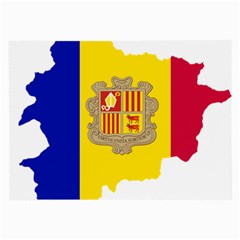 Andorra Country Europe Flag Large Glasses Cloth by Sapixe