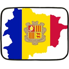 Andorra Country Europe Flag Double Sided Fleece Blanket (mini)  by Sapixe