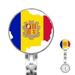 Andorra Country Europe Flag Stainless Steel Nurses Watch by Sapixe