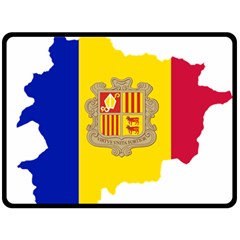 Andorra Country Europe Flag Double Sided Fleece Blanket (large)  by Sapixe