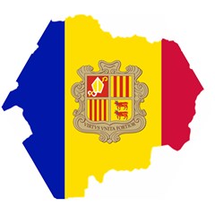 Andorra Country Europe Flag Wooden Puzzle Hexagon by Sapixe