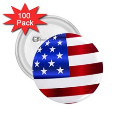 America Usa United States Flag 2 25  Buttons (100 Pack)  by Sapixe