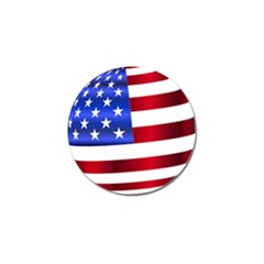 America Usa United States Flag Golf Ball Marker by Sapixe