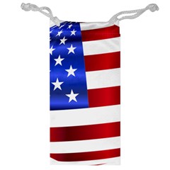 America Usa United States Flag Jewelry Bag by Sapixe