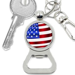 America Usa United States Flag Bottle Opener Key Chain by Sapixe