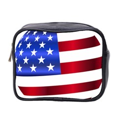 America Usa United States Flag Mini Toiletries Bag (two Sides) by Sapixe