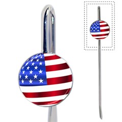 America Usa United States Flag Book Mark by Sapixe