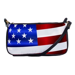 America Usa United States Flag Shoulder Clutch Bag by Sapixe