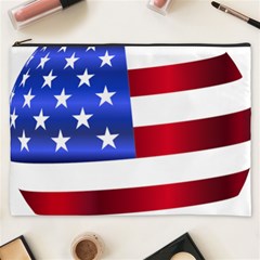 America Usa United States Flag Cosmetic Bag (xxxl) by Sapixe