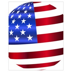 America Usa United States Flag Drawstring Bag (small) by Sapixe