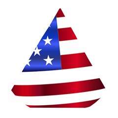 America Usa United States Flag Wooden Puzzle Triangle by Sapixe