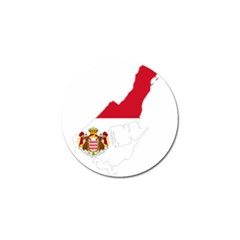 Monaco Country Europe Flag Borders Golf Ball Marker by Sapixe