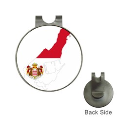 Monaco Country Europe Flag Borders Hat Clips With Golf Markers by Sapixe