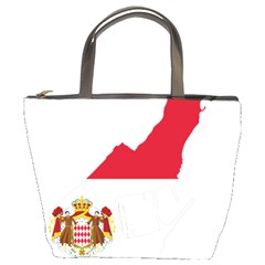 Monaco Country Europe Flag Borders Bucket Bag by Sapixe