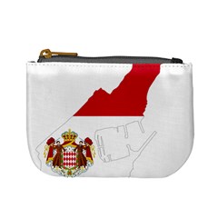 Monaco Country Europe Flag Borders Mini Coin Purse by Sapixe