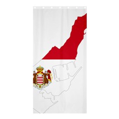 Monaco Country Europe Flag Borders Shower Curtain 36  X 72  (stall)  by Sapixe