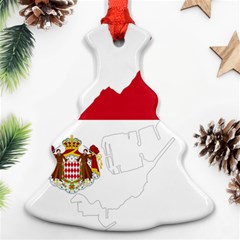 Monaco Country Europe Flag Borders Christmas Tree Ornament (two Sides) by Sapixe