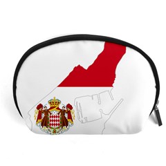 Monaco Country Europe Flag Borders Accessory Pouch (large) by Sapixe