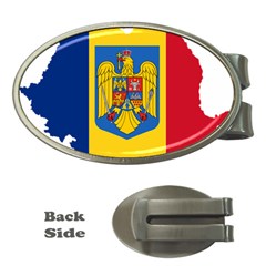 Romania Country Europe Flag Money Clips (oval)  by Sapixe