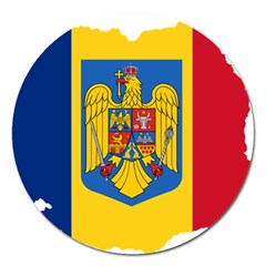 Romania Country Europe Flag Magnet 5  (round) by Sapixe