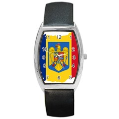 Romania Country Europe Flag Barrel Style Metal Watch by Sapixe