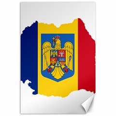 Romania Country Europe Flag Canvas 24  X 36  by Sapixe