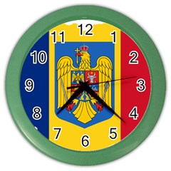 Romania Country Europe Flag Color Wall Clock by Sapixe