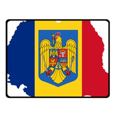 Romania Country Europe Flag Fleece Blanket (small) by Sapixe