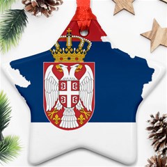 Serbia Country Europe Flag Borders Ornament (star) by Sapixe