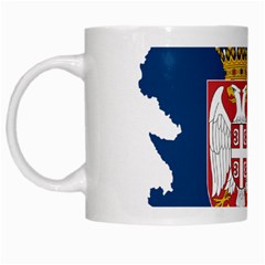 Serbia Country Europe Flag Borders White Mugs by Sapixe