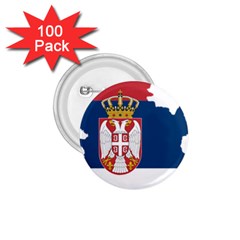 Serbia Country Europe Flag Borders 1 75  Buttons (100 Pack)  by Sapixe