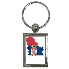 Serbia Country Europe Flag Borders Key Chain (rectangle) by Sapixe