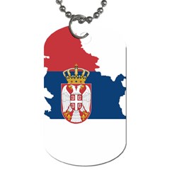 Serbia Country Europe Flag Borders Dog Tag (two Sides) by Sapixe