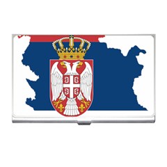 Serbia Country Europe Flag Borders Business Card Holder by Sapixe