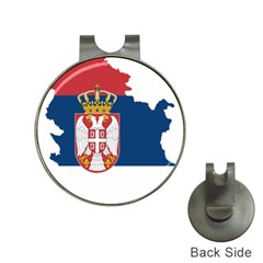 Serbia Country Europe Flag Borders Hat Clips With Golf Markers by Sapixe