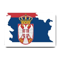 Serbia Country Europe Flag Borders Small Doormat  by Sapixe