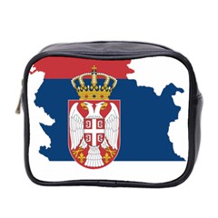 Serbia Country Europe Flag Borders Mini Toiletries Bag (two Sides) by Sapixe