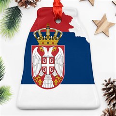 Serbia Country Europe Flag Borders Bell Ornament (two Sides) by Sapixe