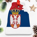 Serbia Country Europe Flag Borders Bell Ornament (Two Sides) Front