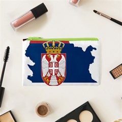 Serbia Country Europe Flag Borders Cosmetic Bag (xs) by Sapixe