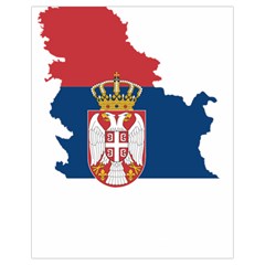 Serbia Country Europe Flag Borders Drawstring Bag (small) by Sapixe