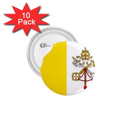 Vatican City Country Europe Flag 1 75  Buttons (10 Pack) by Sapixe